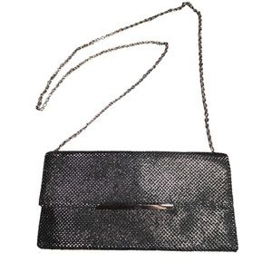Nwot- INC international beaded black evening bag